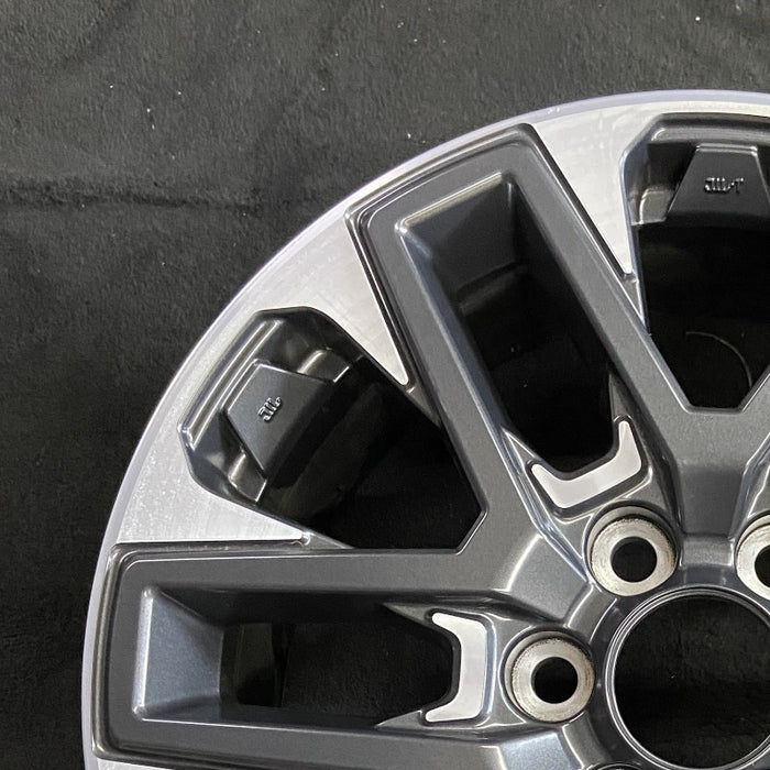 20" SEQUOIA 23-24 20x8 open spoke 6 spoke machined face with black pockets - Side Profile
