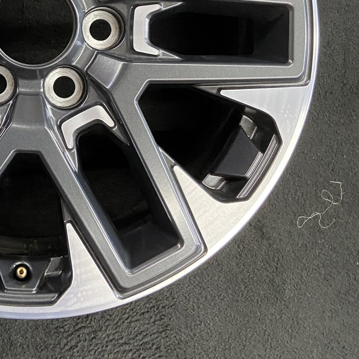 20" SEQUOIA 23-24 20x8 open spoke 6 spoke machined face with black pockets - Back View
