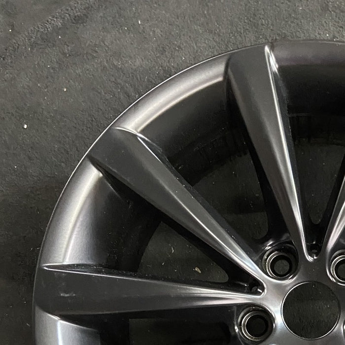 18" 640i GT 18-19 18x8 5 spoke V spoke Original OEM Wheel Rim - Side Profile