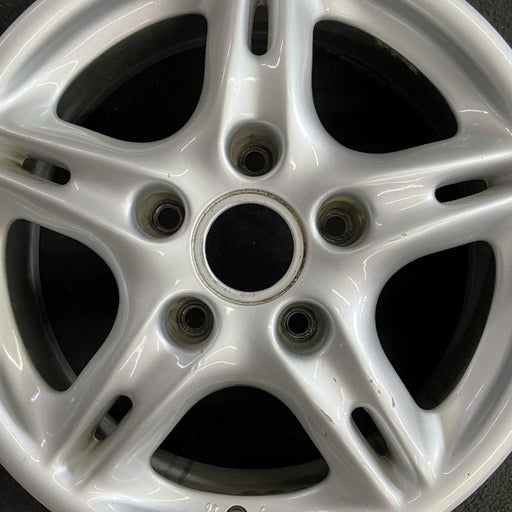16" PORSCHE BOXSTER 97-04 16x7 rear Original OEM Wheel Rim - Angle View
