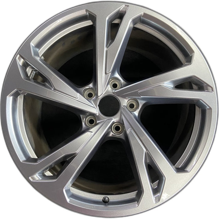 20" E-TRON GT 22-24 20x11 silver Original OEM Wheel Rim - Front View