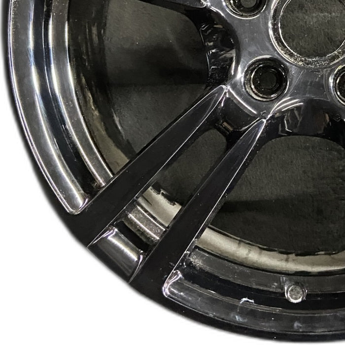 19" PORSCHE CAYMAN 11-12 19x8 straight spoke design Original OEM Wheel Rim - Back View