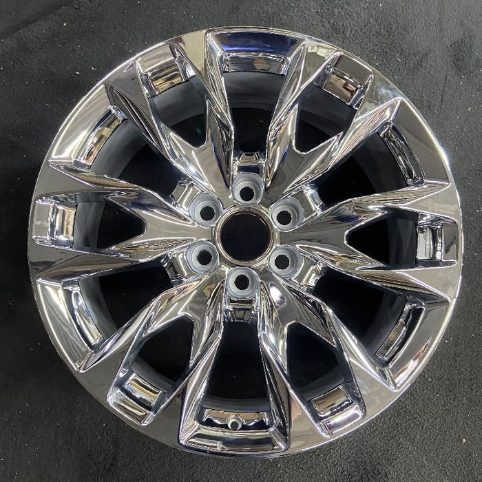 22" SIERRA 1500 PICKUP 23 22x9 raised spoke 12 spoke chrome opt SSI Original - Front View
