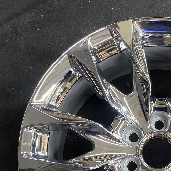 22" SIERRA 1500 PICKUP 23 22x9 raised spoke 12 spoke chrome opt SSI Original - Side Profile