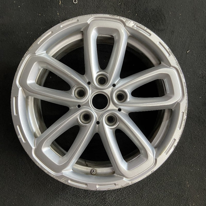 17" COUNTRYMAN 15-17 17x7 triangle spoke silver Original OEM Wheel Rim - Front View