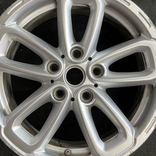 17" COUNTRYMAN 15-17 17x7 triangle spoke silver Original OEM Wheel Rim - Angle View