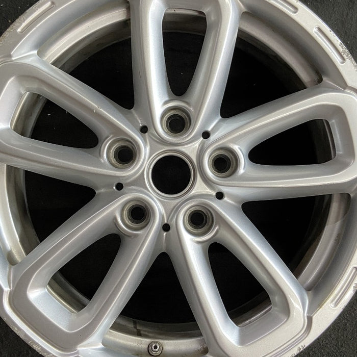 17" COUNTRYMAN 15-17 17x7 triangle spoke silver Original OEM Wheel Rim - Angle View