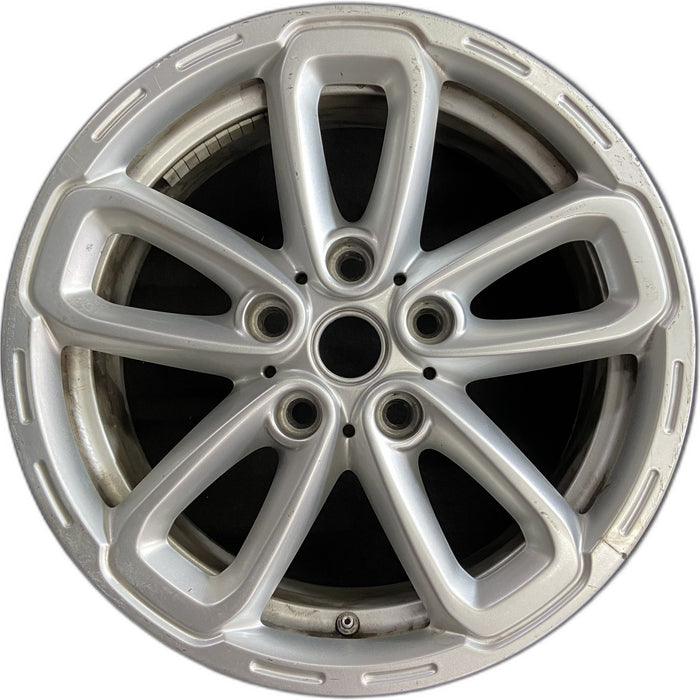 17" COUNTRYMAN 15-17 17x7, triangle spoke, silver Original OEM Wheel Rim - Front View