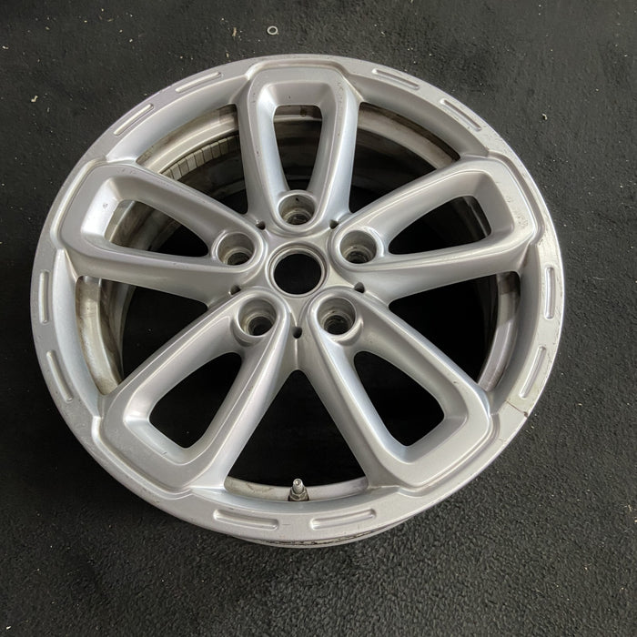 17" COUNTRYMAN 15-17 17x7, triangle spoke, silver Original OEM Wheel Rim - Side Profile