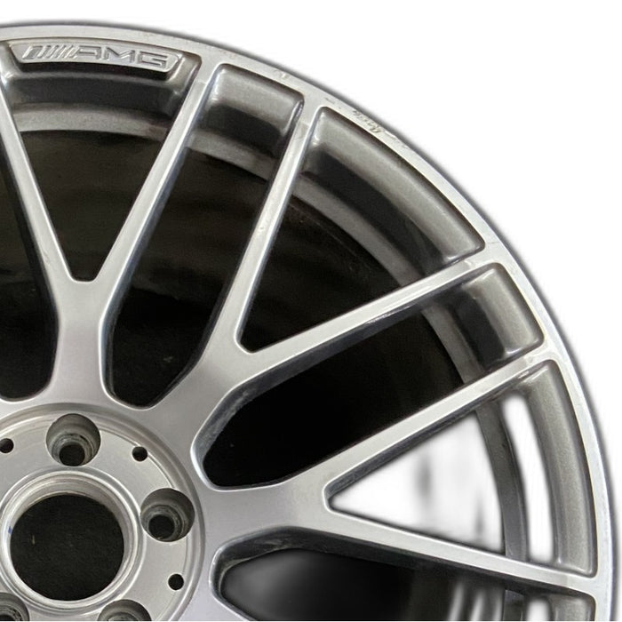 20" MERCEDES GT 16 190 Type; 20x11 9 Y spokes gray Original OEM Wheel Rim - Side Profile