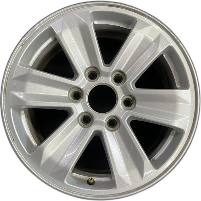 17" FORD F150 PICKUP 15-20 17x7.5, aluminum, Original OEM Wheel Rim - SILVER - Front View