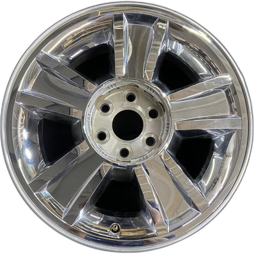 20" AVALANCHE 1500 09-10 20x8.5, 5 spoke, covered lug nuts, grooved spoke - Front View