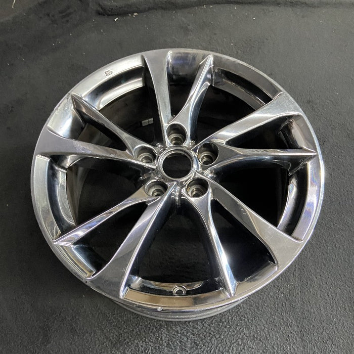 17" INFINITI Q50 14-15 17x7.5 alloy 5 V spoke alternating spoke width chrome Original OEM Wheel Rim