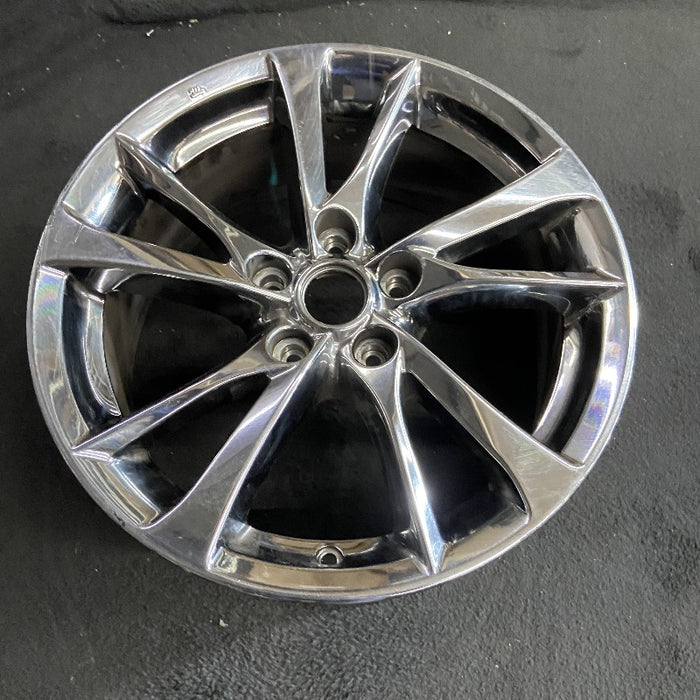 17" INFINITI Q50 14-15 17x7.5 alloy 5 V spoke alternating spoke width chrome Original OEM Wheel Rim