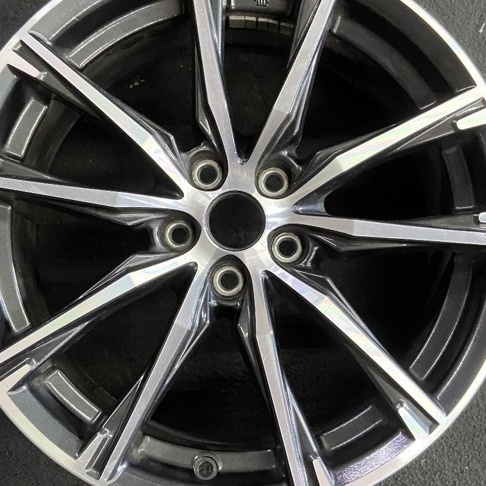 17" 86 17-19 17x7 alloy 10 spoke machined face dark gray inlay Original OEM Wheel Rim