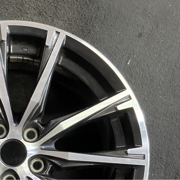 17" 86 17-19 17x7 alloy 10 spoke machined face dark gray inlay Original OEM Wheel Rim