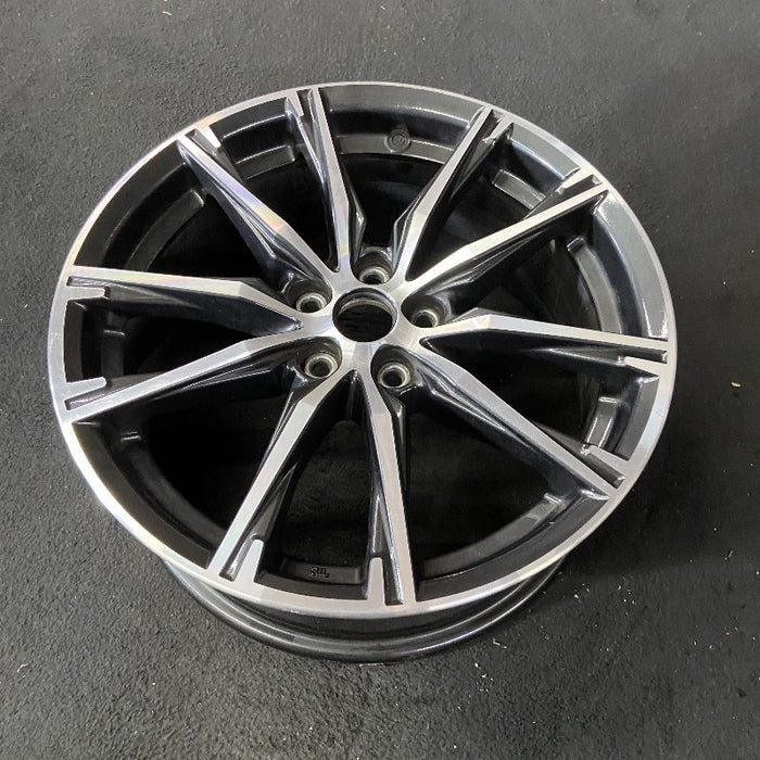 17" 86 17-19 17x7 alloy 10 spoke machined face dark gray inlay Original OEM Wheel Rim