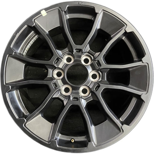 20" SEQUOIA 24 20x8 6 Y spoke black TRD off- Original OEM Wheel Rim - Front View