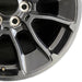 20" SEQUOIA 24 20x8 6 Y spoke black TRD off- Original OEM Wheel Rim - Close-Up Detail