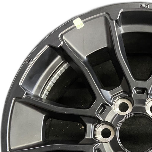 20" SEQUOIA 24 20x8 6 Y spoke black TRD off- Original OEM Wheel Rim - Angle View