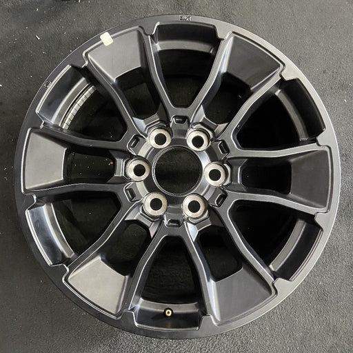 20" SEQUOIA 24 20x8 6 Y spoke black TRD off- Original OEM Wheel Rim - Front View
