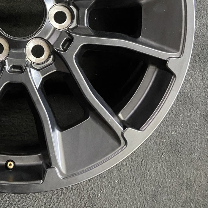 20" SEQUOIA 24 20x8 6 Y spoke black TRD off- Original OEM Wheel Rim - Back View