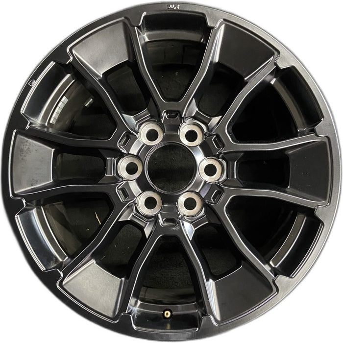 20" SEQUOIA 24 20x8 6 Y spoke black TRD off- Original OEM Wheel Rim - Front View