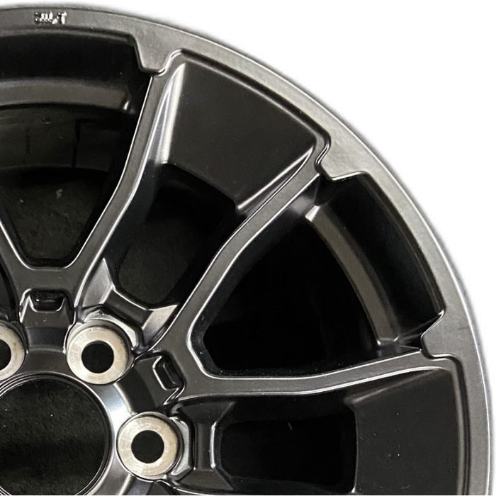 20" SEQUOIA 24 20x8 6 Y spoke black TRD off- Original OEM Wheel Rim - Side Profile