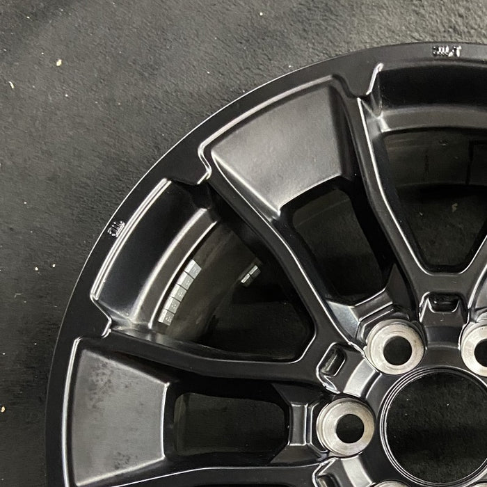 20" SEQUOIA 24 20x8 6 Y spoke black TRD off- Original OEM Wheel Rim - Side Profile