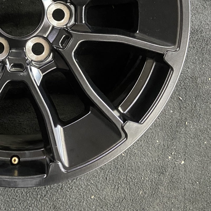 20" SEQUOIA 24 20x8 6 Y spoke black TRD off- Original OEM Wheel Rim - Back View