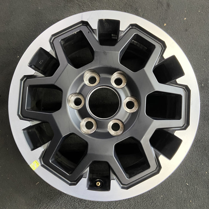 17" TACOMA 24 17x7.5 , black with machined outer lip Original OEM Wheel Rim - Additional View