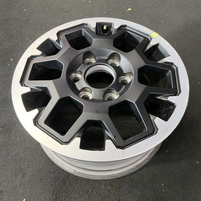 17" TACOMA 24 17x7.5 , black with machined outer lip Original OEM Wheel Rim - View 8