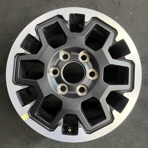 17" TACOMA 24 17x7.5 black TRD Off-package Original OEM Wheel Rim - Front View