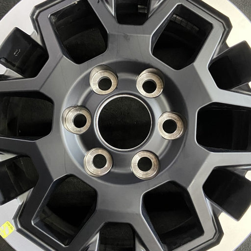 17" TACOMA 24 17x7.5 black TRD Off-package Original OEM Wheel Rim - Angle View