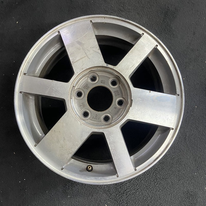 17" ENVOY 04-07 17x7 aluminum 6 spoke brushed opt N75 2 types of spokes - Front View