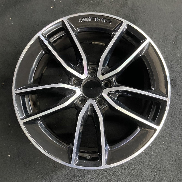 19" MERCEDES C-CLASS 20-21 205 Type C43 Cvertible 19x8.5 10 spoke machined face - Front View
