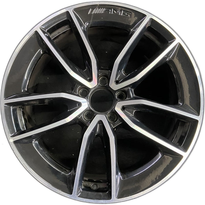 19" MERCEDES C-CLASS 20-21 205 Type C43 Cvertible 19x8.5 10 spoke machined face - Front View