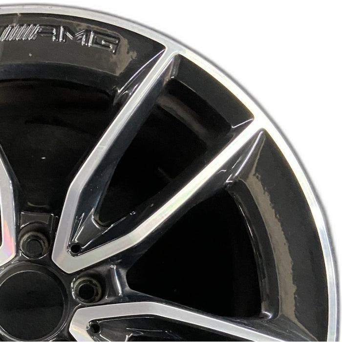 19" MERCEDES C-CLASS 20-21 205 Type C43 Cvertible 19x8.5 10 spoke machined face - Side Profile