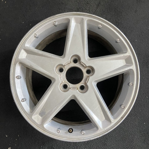 17" EQUINOX 05-06 17x7 5 spoke silver finish opt N75 Original OEM Wheel Rim - Front View