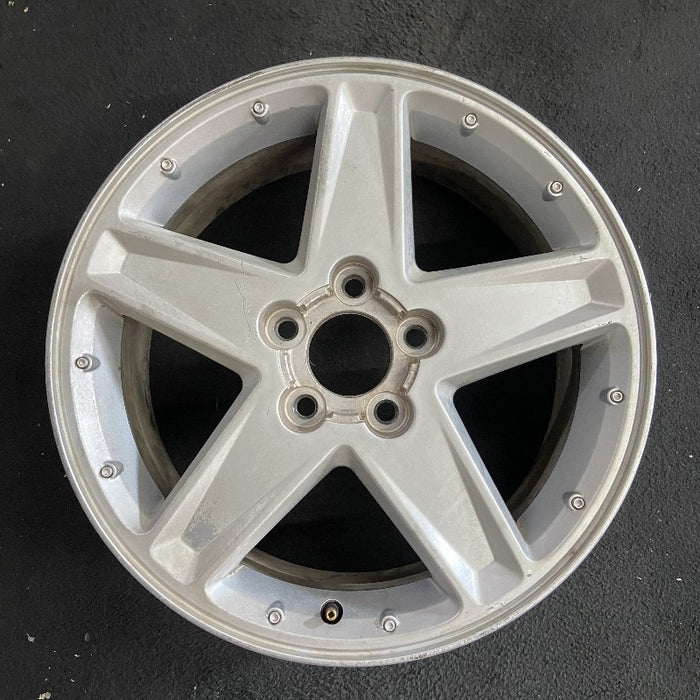 17" EQUINOX 05-06 17x7 5 spoke silver finish opt N75 Original OEM Wheel Rim - Front View