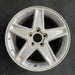 17" EQUINOX 05-06 17x7 5 spoke silver finish opt N75 Original OEM Wheel Rim - Front View