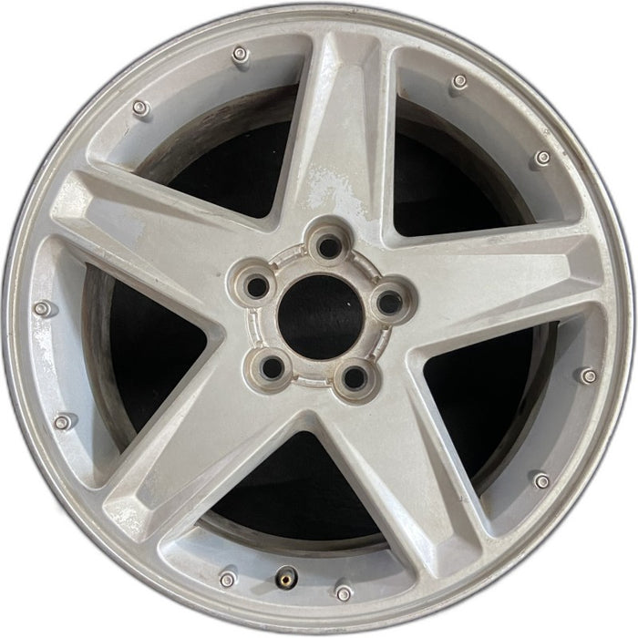 17" EQUINOX 05-06 17x7 5 spoke silver finish opt N75 Original OEM Wheel Rim - Front View