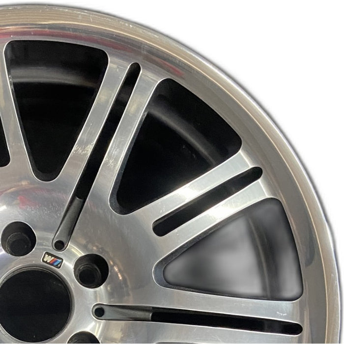 19" BMW M3 01-06 19x8 alloy frt 10 double spoke 47mm offset Original OEM Wheel - Side Profile