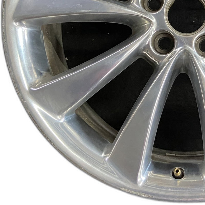 20" MKT 10 20x8 aluminum TPMS 10 flat spoke polished Original OEM Wheel Rim - Back View