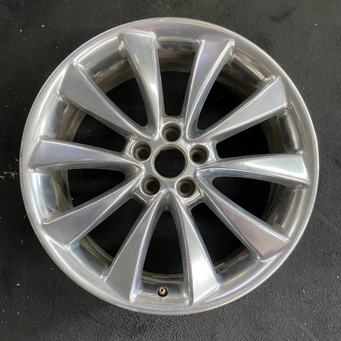 20" MKT 10 20x8 aluminum TPMS 10 flat spoke polished Original OEM Wheel Rim - Additional View