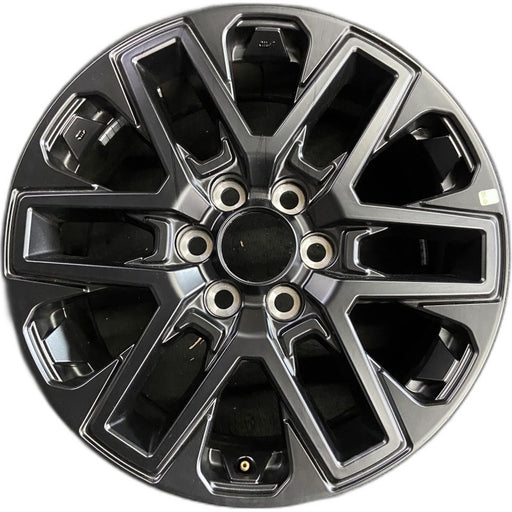 20" SEQUOIA 23-24 20x8 open spoke 6 spoke matte black Original OEM Wheel Rim - Front View
