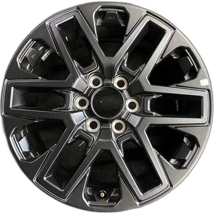 20" SEQUOIA 23-24 20x8 open spoke 6 spoke matte black Original OEM Wheel Rim - Front View
