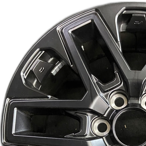 20" SEQUOIA 23-24 20x8 open spoke 6 spoke matte black Original OEM Wheel Rim - Angle View