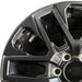 20" SEQUOIA 23-24 20x8 open spoke 6 spoke matte black Original OEM Wheel Rim - Angle View