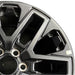 20" SEQUOIA 23-24 20x8 open spoke 6 spoke matte black Original OEM Wheel Rim - Side Profile